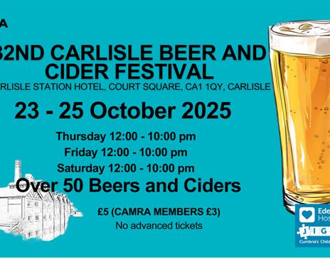 Poster for the 32nd Carlisle Beer Festival