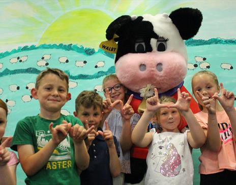 Mascot Visits at Birthday Parties at Walby Farm Park in Walby, Cumbria