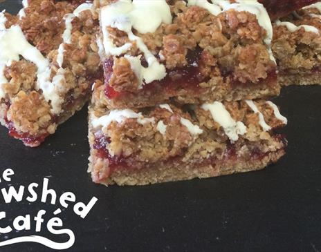 Cakes and Sweets at Cowshed Café at Walby Farm Park in Walby, Cumbria