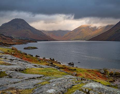 Dramatic Sky and Autumn Colours over Wastwater in the Lake District, Cumbria