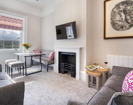 Living Area in a Self Catering unit at Waterfoot Park in Pooley Bridge, Lake District