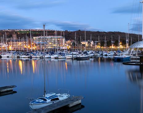 Boats Docked at Whitehaven Marina in Whitehaven, Cumbria