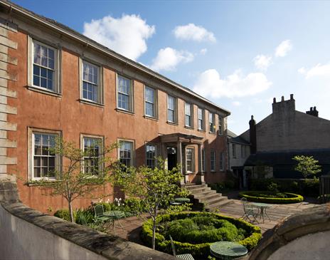 Exterior and Front Entrance at Wordsworth House and Garden in Cockermouth, Cumbria © National Trust Images - Paul Harris