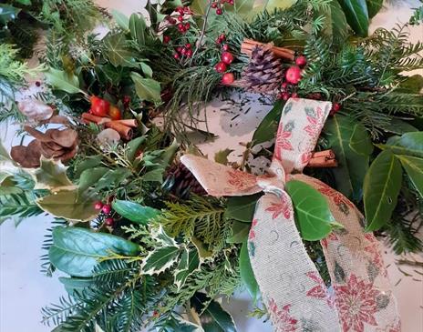 Rose Castle Christmas Wreath Making & Festive Feast