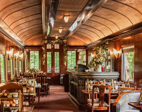 Interior View of The Carriage Cafe at Bassenthwaite Lake Station & Carriage Cafe in Bassenthwaite Lake, Lake District