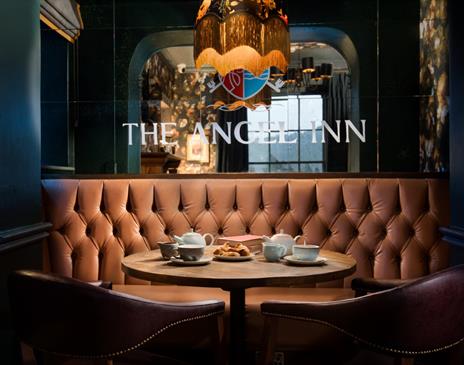 Seating at The Angel Inn in Bowness-on-Windermere, Lake District