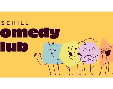 Poster for Rosehill's Comedy Club in Whitehaven, Cumbria