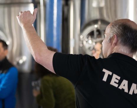 Tour guides on Jennings Brewery Tours in Cockermouth, Cumbria
