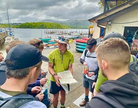 Group on a Team Building day with Newlands Adventure Centre near Keswick, Lake District