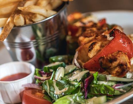 Food from Pooley Bridge Inn in the Lake District, Cumbria