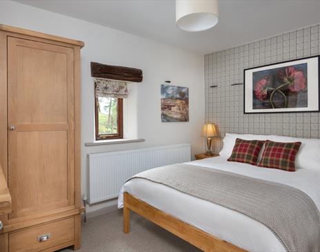 Double bedroom at Rigg Barn at Fornside Farm Cottages in St Johns-in-the-Vale, Lake District © Jo Crompton Photography