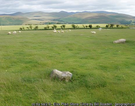 Elva Plain Stone Circle - Photo by Bill Boaden courtesy of Geograph.org.uk