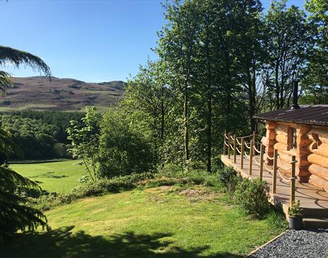 Fell Views from a Glamping Cabin at Thornthwaite Farm in Broughton-in-Furness, Lake District