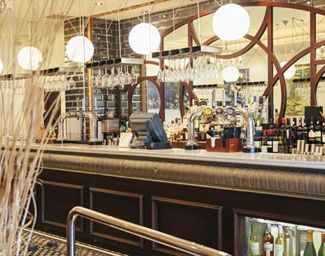 Langdale Lounge and Bar at Low Wood Bay Resort & Spa in Windermere, Lake District