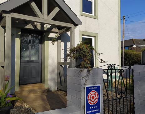 Exterior and Signage at Midtown Farm Bed and Breakfast in Easton, Cumbria