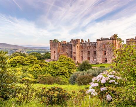 A photo of Muncaster Castle and its gardens