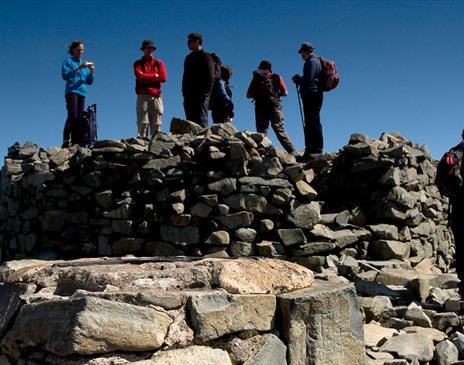 Scafell Pike and Scafell via Brown Tongue