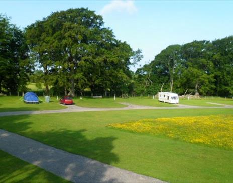 Camping at Wallace Lane Farm Campsite near Caldbeck, Cumbria