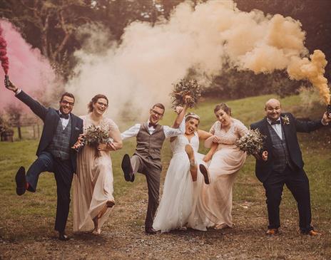 Bridal Party at The Wild Boar Inn in Windermere, Lake District