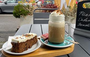 Food and Drink from the Cafe at Fultons Lakes Jewellery Works in Keswick, Lake District