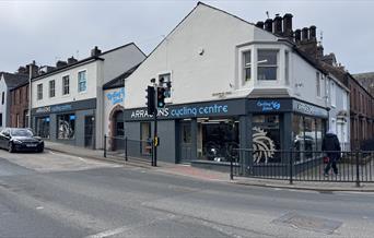 View from Outside of Arragon's Cycle Centre in Penrith, Cumbria