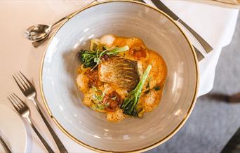 Food at Borrowdale Gates Hotel in Grange near Keswick, Lake District