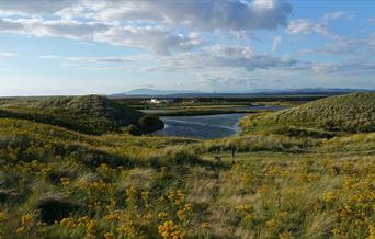 Views at South Walney Nature Reserve at Barrow-in-Furness in Cumbria