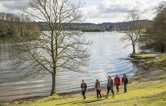 Walking near Claife Viewing Station at Hawkshead, Lake District