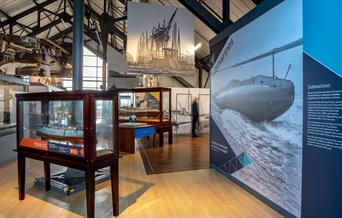 Exhibits at The Dock Museum in Barrow-in-Furness, Cumbria