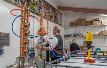 Owners Andy and Zoe Give a Distillery Tour & Gin Tasting at Shed 1 Distillery in Ulverston, Cumbria