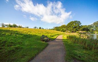 Path at Talkin Tarn Country Park in Brampton, Cumbria