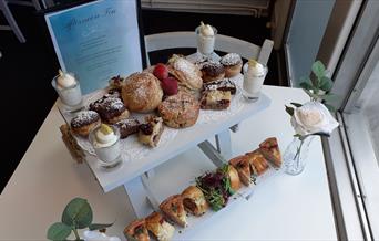 Afternoon Tea Spread at The Thorne Tree Bistro in Carlisle, Cumbria