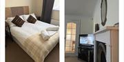 Double bedroom and lounge decor in Self Catering Cottage in Cockermouth, Cumbria