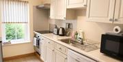 Kitchen in Number 11 at Howgills Apartments in Sedbergh, Cumbria