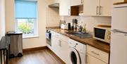 Kitchen in Number 9 at Howgills Apartments in Sedbergh, Cumbria