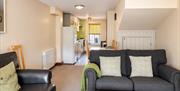 Living room in Number 10 at Howgills Apartments in Sedbergh, Cumbria