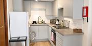 Kitchen in Number 7 at Howgills Apartments in Sedbergh, Cumbria
