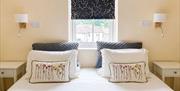 King bedroom in Number 11 at Howgills Apartments in Sedbergh, Cumbria