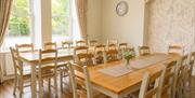 Dining area at Howgills House near Sedbergh, Cumbria