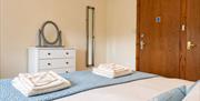King bedroom in Number 9 at Howgills Apartments in Sedbergh, Cumbria