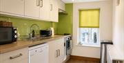 Kitchen in Number 10 at Howgills Apartments in Sedbergh, Cumbria