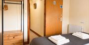 King bedroom in Number 11 at Howgills Apartments in Sedbergh, Cumbria