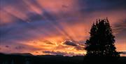 Sunset as Seen from Roman How near Windermere, Lake District