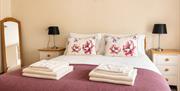 Double bedroom in Number 7 at Howgills Apartments in Sedbergh, Cumbria