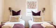 Twin bedroom in Number 11 at Howgills Apartments in Sedbergh, Cumbria