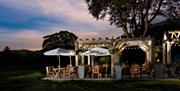 Outdoor Seating under the Stars at The Coniston Inn, Coniston, Lake District