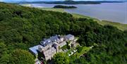 Birds Eye View over the Grange Hotel in Grange-over-Sands, Cumbria