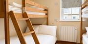 Bunk bedroom in Number 9 at Howgills Apartments in Sedbergh, Cumbria