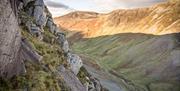 Lake District Sunsets and Scenery from Via Ferrata Xtreme at Honister Slate Mine in Borrowdale, Lake District