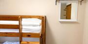 Bunk bedroom in Number 9 at Howgills Apartments in Sedbergh, Cumbria